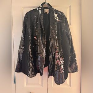 Evy’s Tree Black Sequin Blazer